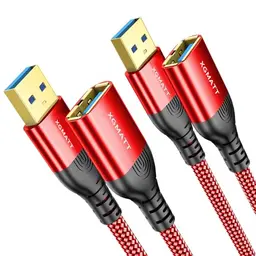 XGMATT USB 3.0 Verlängerungskabel 0.5M (2 Stück) - Rot