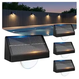 Artrastar Solar außenleuchten — 8 Farben, 3 Modi, wetterfest, für Terrasse, Garten, Treppen, Zaun, 4 Stück