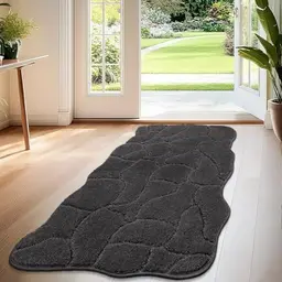 Biscpro Fußmatte Innen 55x120 cm - Rutschfeste, Waschbare Schmutzfangmatte für Flur und Küche