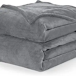 WAVVE Flauschige Kuscheldecke 130x150 cm - Weiche Couchdecke in Grau