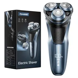 Dyoonoer Elektrischer Trockenrasierer für Herren - Wasserdicht, Wiederaufladbar mit Trimmer und Reisesperre