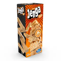 Hasbro Gaming Jenga Classic – Beliebtes Geschicklichkeitsspiel für 2 Spieler, ideal für Kinder ab 6 Jahren