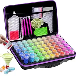 ARTDOT 60 Dosen Diamond Painting Zubehör Aufbewahrungsbox für Erwachsene, Geschenk für Diamant Malen