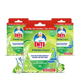 WC-Ente Frische-Siegel Nachfüller, 18 Gel WC-Steine, Fresh Lime, 3 x 36 ml