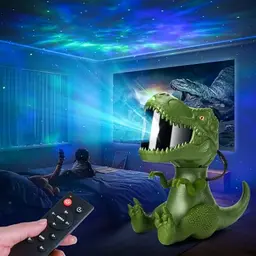 Kisdjoy Dinosaurier Sternenhimmel Projektor: LED Nachtlampe für Kinderzimmer mit 26 Lichtmodi und Galaxy-Effekt