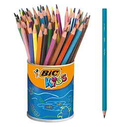 BIC Kids ECOlutions Buntstifte – Holzfrei, 60er Dose mit leuchtenden Farben