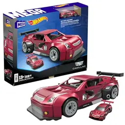 Hot Wheels Cadillac ATS-V R Bauset – 319 Teile, Sammelmodell, rot, für Präsentation und Sammeln