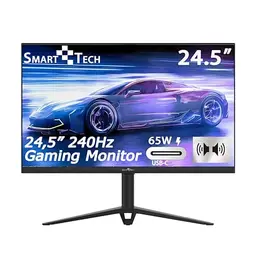 SMART TECH Gaming Monitor 25 Zoll, Full HD, 240Hz, Höhenverstellbar, Schwarz