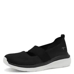 Tamaris Comfort Damen Ballerinas, elastisch, vegan, Schwarz, EU 38