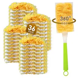36 Staubtuch-Nachfüllpackungen für Swiffer, weiches Ersatzset für mehrere Oberflächen, inkl. 1 zusätzlichem Griff