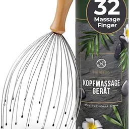 HELDSON Kopfmassage Spinne – Kopfmassagegerät aus FSC 100% Holz