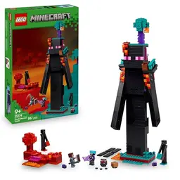 LEGO Minecraft Enderman-Turm 2in1 - Modulares Spielzeug mit 4 Minifiguren - Geschenk für Kinder ab 9 Jahren