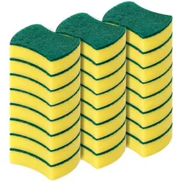 Zweiseitiger Putzschwamm, Küchenschwamm, 24 Stück, 11 x 7 x 3 cm
