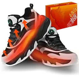 Beheizbare Schuhe mit USB, Elektrische Sneaker für Herren und Damen mit 3 Temperatureinstellungen – Ideal für Winter und Reisen (Grau, 36EU)