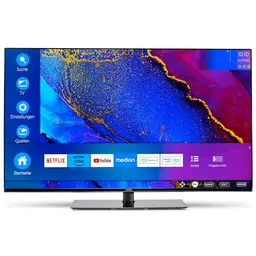 MEDION X14370 (MD 30706) 108 cm (43 Zoll) Fernseher (Smart TV, 4K Ultra HD, Dolby Vision HDR, Dolby Atmos, Netflix, Prime Video, MEMC, Micro Dimming, Bluetooth, PVR)
