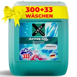 VERY® Universal Waschmittel Flüssiggel 10L - Bunt- und Dunkelwäsche - Frischeduft