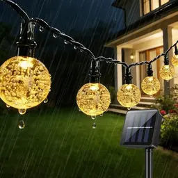 Suright Solar Lichterkette Außen 8M mit 30 LEDs, IP65 wasserdicht, 8 Modi - Dekoration für Balkon, Garten, Terrasse, Hochzeiten und Partys