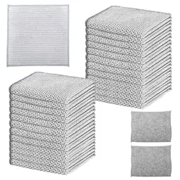 25 Spülschwämme & Reinigungstücher, Mehrzweck, nass & trocken, Küche