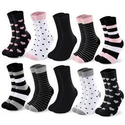 Cirorld Damen-Baumwollsocken, bunt gemustert, lange Sportsocken