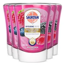Sagrotan No-Touch Nachfüller Wildbeeren – 5 x 250 ml Handseife
