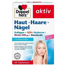 Doppelherz Haut + Haare + Nägel - 30 Tabletten mit Zink & Biotin