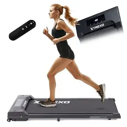 XTREXO Walking Pad W100 klappbares Laufband – Leise, max. 100 kg, Schwarz