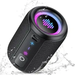 Tiksounds Bluetooth Lautsprecher, 15W mit kraftvollem Bass, 12 Stunden Akkulaufzeit, IPX7 wasserdicht, ideal für Outdoor und Reisen