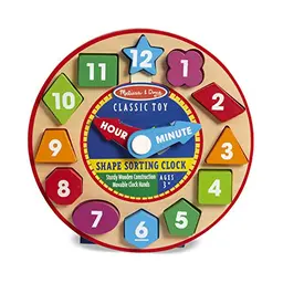 Melissa & Doug Holzuhr mit Formen zum Sortieren