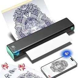 Phomemo M08F Tattoo Drucker - Professioneller Thermodrucker für Tattoo-Transfers, kompatibel mit Smartphone und PC