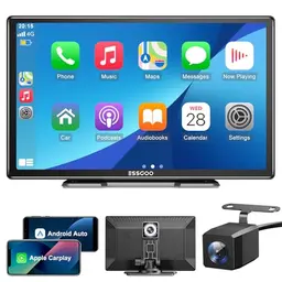 ESSGOO 9 Zoll Carplay Display mit 4K Dashcam und 1080p Rückfahrkamera, Bluetooth 5.0