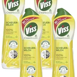Viss Scheuermilch Citrus 500 ml – Effektives Reinigungsmittel gegen Fett und Schmutz (4er Pack)