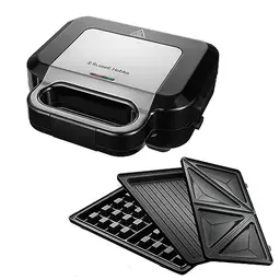 Russell Hobbs 3-in-1 Multifunktionsgerät - Sandwichmaker, Waffeleisen & Kontaktgrill