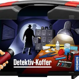 Kosmos Die DREI ??? Detektivkoffer – Spielzeug Set für Kinder ab 8 Jahre, mit Fingerabdruck-Pulver & Utensilien