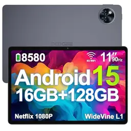 DOOGEE U11 Android Tablet 11 Zoll, 16GB RAM, 128GB Speicher, 8580mAh, Octa-Core, 13MP Kamera, WiFi, GPS, Face ID