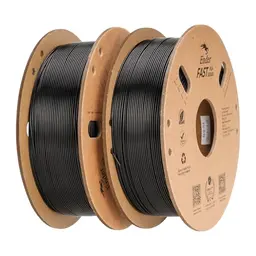 Creality Ender PLA Filament 1.75mm - 2er Pack (2 x 1Kg) für FDM 3D Drucker - Schwarz