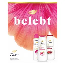 Dove Geschenkset 'Belebt' - 2x Duschcreme und Antitranspirant