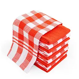 Chef Pomodoro Geschirrtücher Set, 10er, Baumwolle, Orange, 63.5 x 38 cm, weich & saugfähig