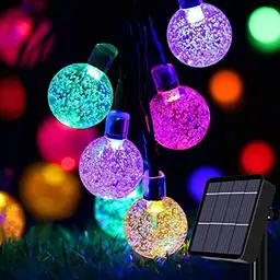 Useber Solar Lichterkette Außen 50LED, 8 Modi, Wasserdicht für Balkon, Garten, Hochzeiten, Partys, Terrasse