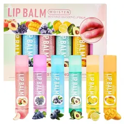 6er Fruchtiges Lippenbalsam Set für Kinder, Feuchtigkeitsspendend, Geschenk für Teenager Mädchen