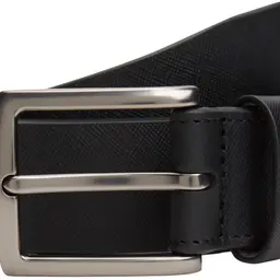 Tommy Hilfiger Herren Gürtel Denton aus Leder, 3,5 cm, Schwarz, 80 cm