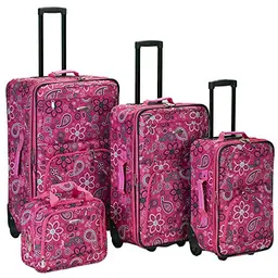 Rockland Impulse Gepäck-Set, 4-teilig, Bandana Pink