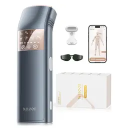 TRIPLE-Pulse IPL Laser Haarentfernung, Saphir-Eiskühlung, Effektiv & Permanentes Haarentfernungsgerät für Frauen & Männer, zu Hause (Marineblau)