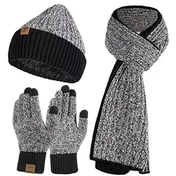 Tofern Winter Set: Mütze, Schal & Handschuhe für Damen und Herren – Weiche und warme Beanie Mütze mit langem Schal