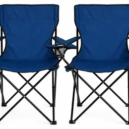 Nexos 2er Set Angelstuhl Campingstuhl Klappstuhl Faltstuhl Getränkehalter