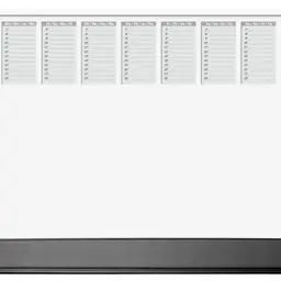 SIGEL H6365 Papier-Schreibtischunterlage DIN A2 mit Schutzleiste, Kalender 2026/2027, 40 Blatt