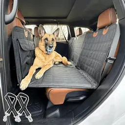 AHSBND Autoschondecke für Hunde – Rücksitz mit Seitenschutz, kratzfest und wasserabweisend für die meisten SUVs