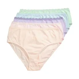 Ulla Popken Damen große Größen Übergrößen Plus Size Midislips, 5er-Pack, Spitze, rosa, Größe 46+