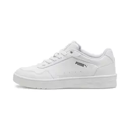 PUMA Damen Court Classy Turnschuhe, Weiß Silber Metallic, 40 EU