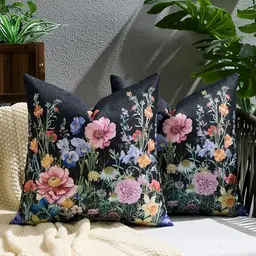 Bunte Frühlings-Kissenbezüge 40x40 cm, wetterfestes Outdoor-Polster, florales Design, dekorativ für Wohn- und Schlafzimmer, scandi Stil