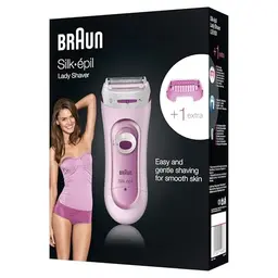 Braun Silk-épil Lady Shaver 5100, Kabelloser Damenrasierer für Wet & Dry, Pink
